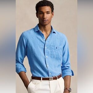 Polo by Ralph Lauren Men's Blue Polo Shirt